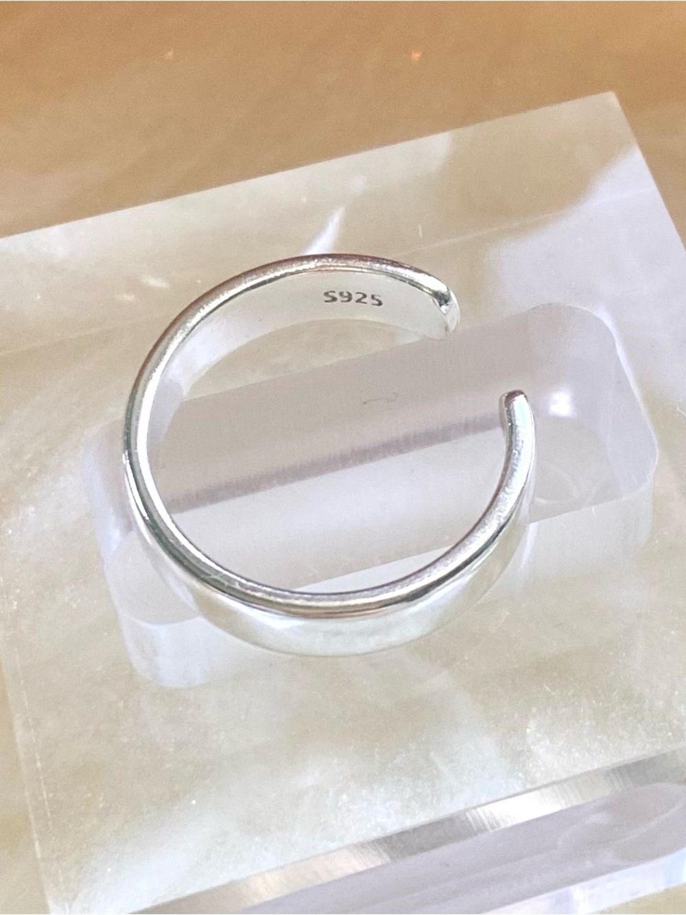 Classic Sterling Silver Open Band Ring - Picture 3 of 4